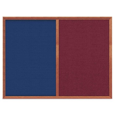 United Visual Products Slim Style Indoor Enclosed Corkboard, 12 UV500SC-WHITE-RUBBER